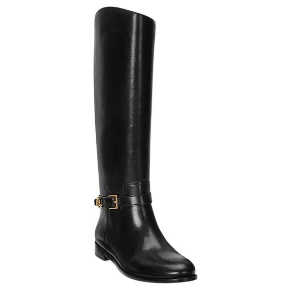 Lauren Ralph Lauren Womens Blayke Buckled Riding Boots US 5...